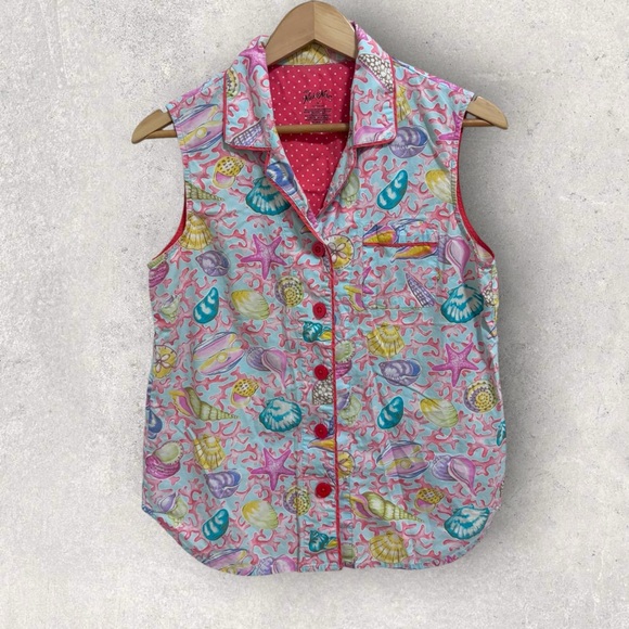 Nick & Nora cotton seashell pajama set - Picture 2 of 10